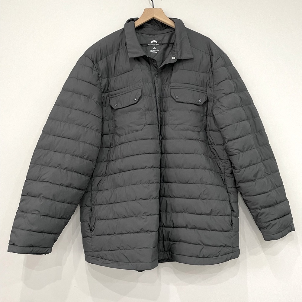 Outdoor Spirit snap button down puffer jacket